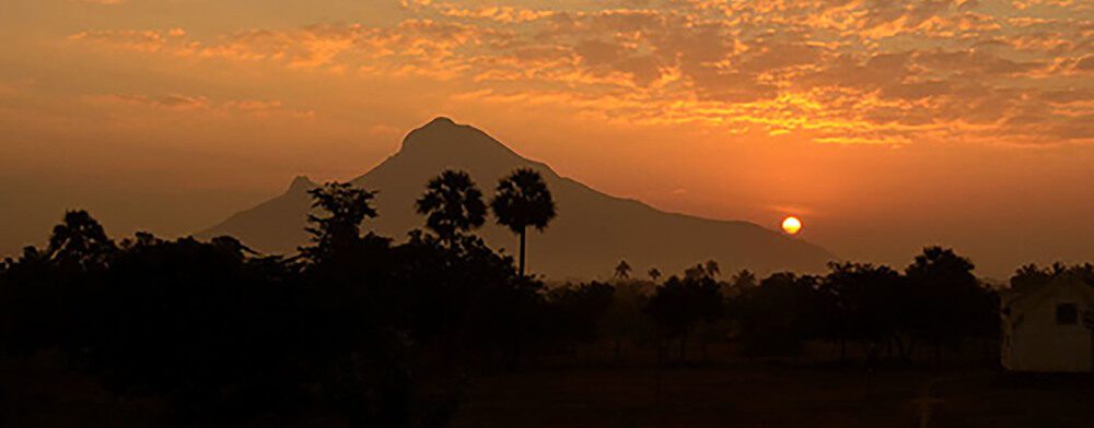 Sacred mountain, symbolic of inner stillness
